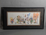 Virgil Ross(American 1907-1996) Colored Animation Drawing Of Looney Toons Characters