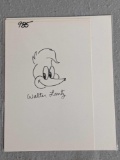 Walter Lantz(American 1899-1994) Woody Woodpecker Sketching, Signed