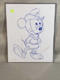 Robin Hood Mickey Mouse Draft Sketching Signed