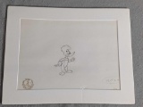 Walter Lantz(1916?1982)Woody Woodpecker Animation Sketching Signed & Numbered 33 Of SC19