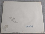 Walter Lantz(1916?1982) Chilly Willy Animation Sketching Signed w/ COA