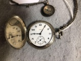 Elgin Silver Color Pocket Watch Close Case