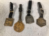 Lot of (4) Fob Medallions