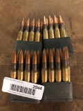 (4)8-round clips of unknown cartridges.