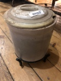 2 gallon Crock With Metal Stand