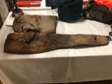 Mexico Leather Firearm Case w/ Tooled Leather Eagle Decor