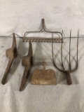 (5) Assorted Primitive Yard Tool Heads