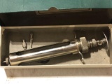 Vintage Glass & Surgical Steel Syringe w/ Box & Rubber Gaskets