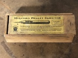 H.K. Mulford pellet injector Wooden Container