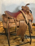 Tex Tan Brahma Tooled Saddle