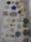 (27) Piece Lot of Costume Jewelry Brooches and Pins