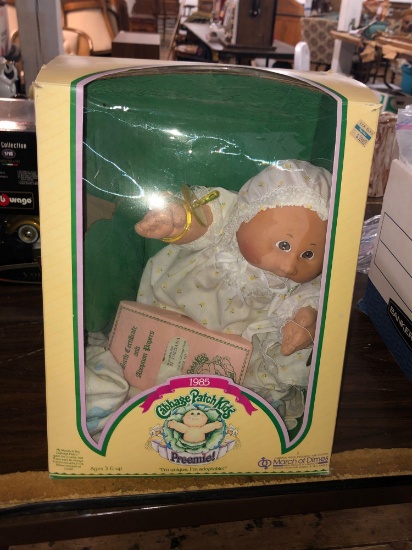 Vintage 1985 Cabbage Patch Kids Preemie Girl Emmi Jordana...New by Coleco Doll...