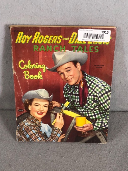 Vintage Roy rogers and Dale Evans Coloring Book