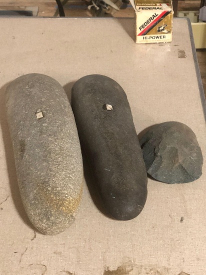 (3) Native American Primitive Stone Tools