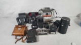 Lot of (7) (4) Cameras and (3) Accessories