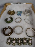 Lot of (9)Pieces of Costume Jewelry, Bracelets.