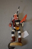 Hopi Zebra Clown Kachina Doll