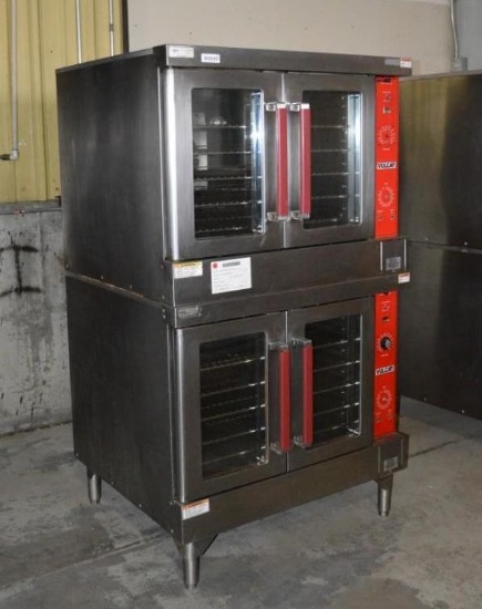 2007 Vulcan VC6ED Double Stack Deep Depth Stainless Steel Convection Ovens, Like New Condition