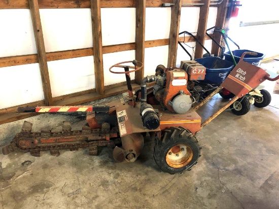 DITCH WITCH C77 Walk Behind Chain Trencher