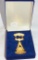 Gold Flashed Or Plated Masonic Pin-not engraved- weight 20 grams with small diamond