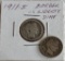 1911 S and 1912D Barber Liberty Head Dimes