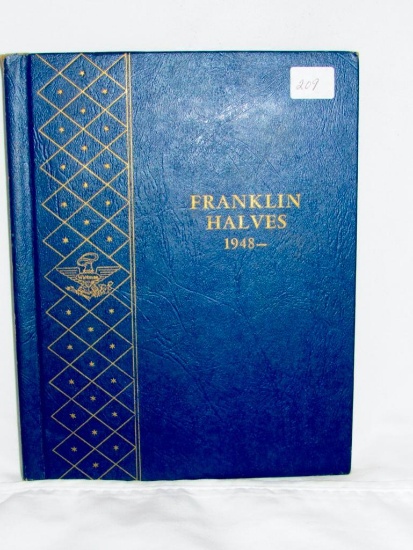 Lot of 20 Silver Franklin Halves in Book