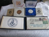 Lot of Coast Guard Medallions and Stamps