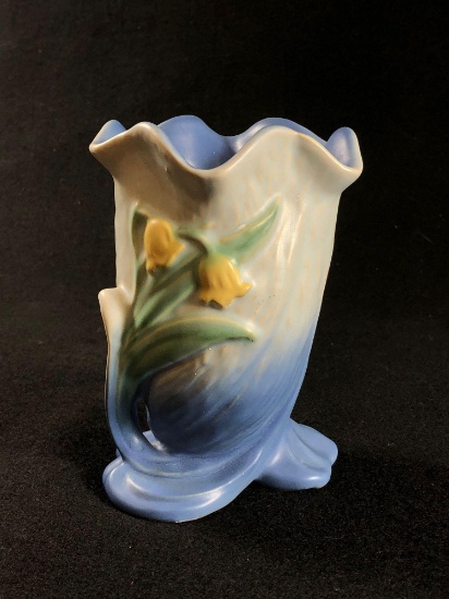 Weller Blue and Yellow Vase