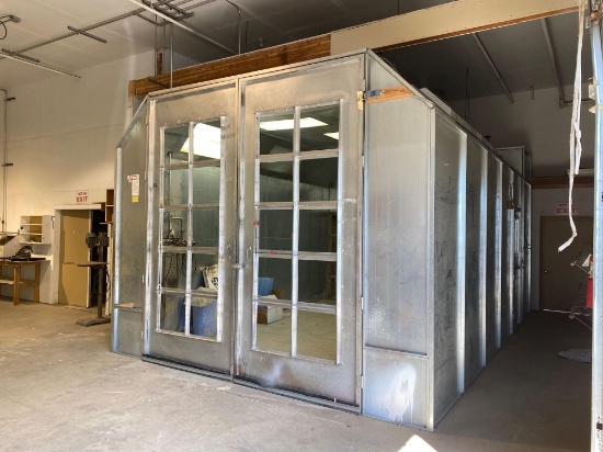 Standard Tools & Equipment Commercial Double Door Enclosed Paint booth & Exhaust System