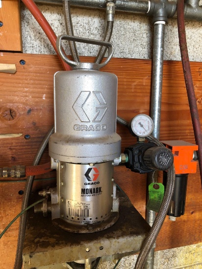 Graco Monark Pneumatic Powered Pump w/ 55-Gal Mixer & Pump-out Lids