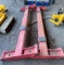 Above ground hoist components (red), see photos