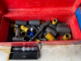 Husky Tool Box w/ Large Assortment Of Impact Sockets