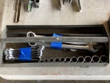 Tool Tray w/ Combination End Wrench Set & Sockets