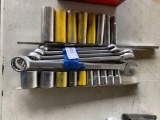 Combination End Wrench Set & Socket Rails