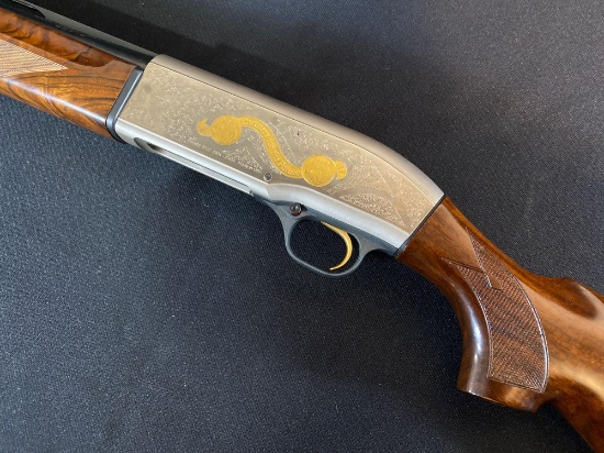 Engraved and Gold Inlaid Beretta Model 3901 NRA Special Edition 20-GA Semi-Automatic Shotgun w/ Case