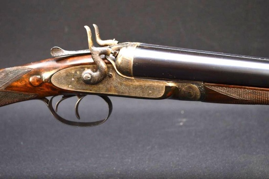 J. Purdey & Sons 12-Ga. Bar-in-Wood Hammer Gun, Made for Sir Stephen Cave circa 1878
