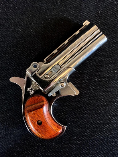 Cobra Model CLB9 9mm Derringer Double Shot Pistol w/ Leather Holster, Hard case with manual
