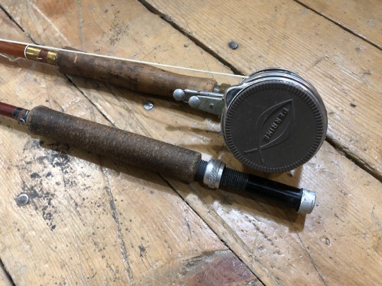 (2) fiberglass Fly Rods