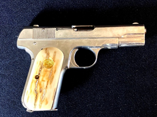 Colt Model 1903 Automatic (.32ACP) Rimless Smokeless Semi-Auto Pistol w/ Aftermarket Hard Case