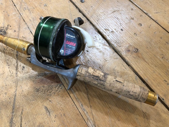 6 1/2' Heddon Fishing Rod w/ Johnson Sabra 1306 Reel