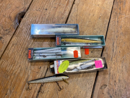 (6) Rapala Minnow Lures,