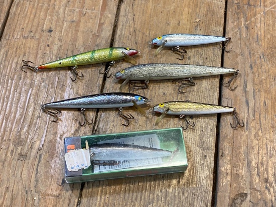 (6) Rapala Minnow Lures