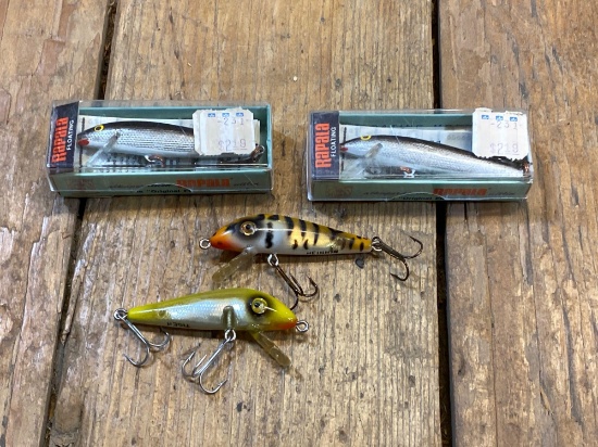 (4) Rapala " Original finnish Minnow"