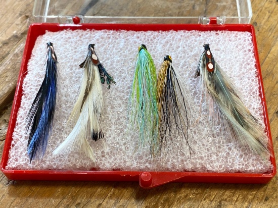 Large Assortment of Fishing Flies
