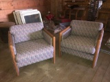 (2) Upholstered Waiting Room Chairs