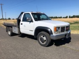 1992 GMC 3500 SL Sierra Flatbed Pickup