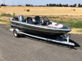 1989 16' Nissan Fiberglass Boat and Trailer