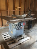 Oliver number 270 Tilting Table-Saw with Cutler Hammer Switch and Steel Fence