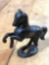 Vintage Black Cast Iron Rearing Horse Bank