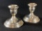 Pair of Wallace Sterling Silver Weighted Candlestick Holders
